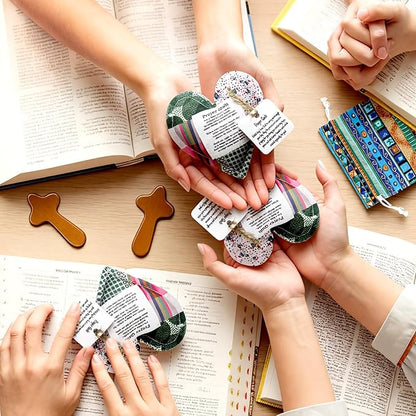 ⏰ LAST DAY 49% OFF - 🎁 Pocket Prayer Quilt Set | Mini Handmade Prayer Blankets with Cross & Drawstring Bag Christian Gifts ✝️