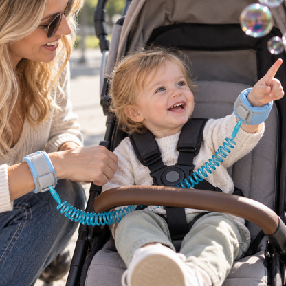 Blue 1.5 m Lock-Free Spring Leash