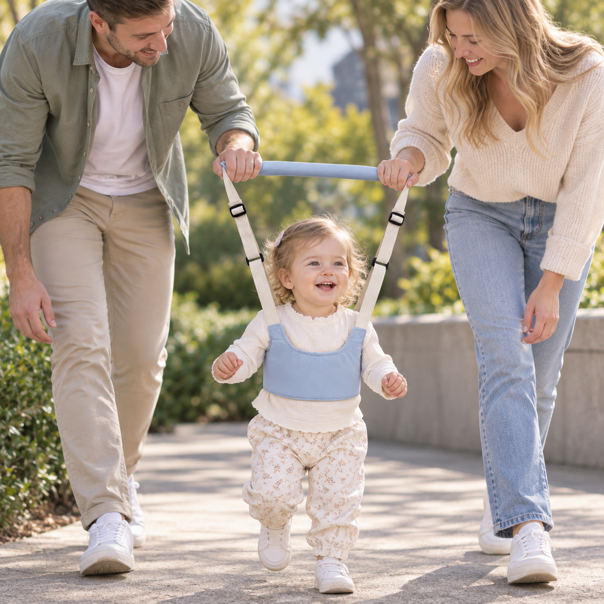 Light Blue Four-Season Baby Walking Harness