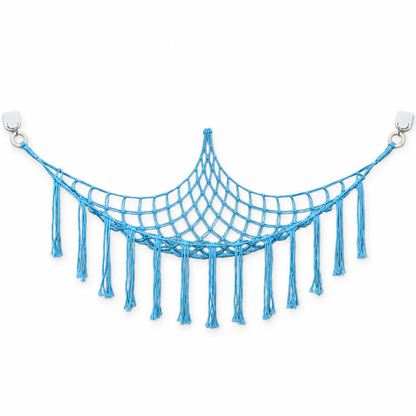 Elegant Blue Triangle Toy Hammock