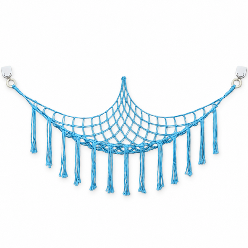 Elegant Blue Triangle Toy Hammock