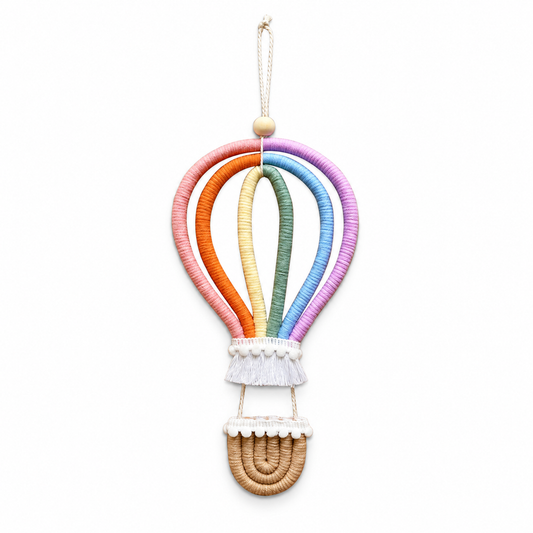 Large Rainbow Hot Air Balloon Hanging Decoration
