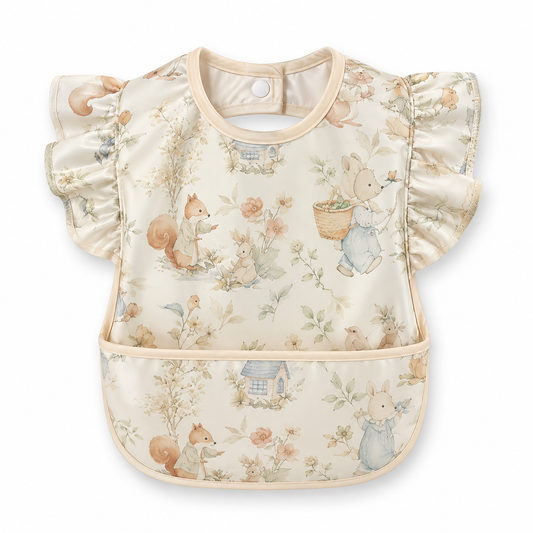 Squirrel Rabbit Bear Waterproof Baby Bib