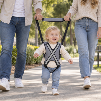 Gray Reflective Child Carrier