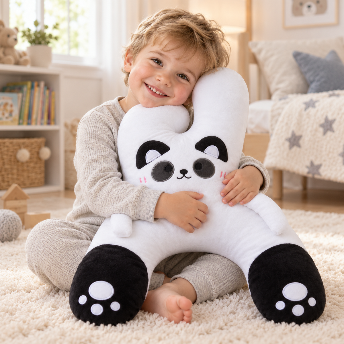 Giant Panda Rear-Seat Sleeping Pillow
